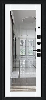 Флэш МФ/SBlack (цвет Букле черное/White Silk)