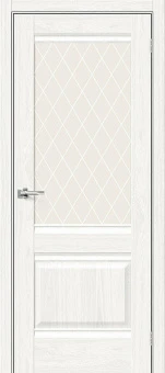 Прима-3 (цвет Bianco Veralinga / стекло White Сrystal)