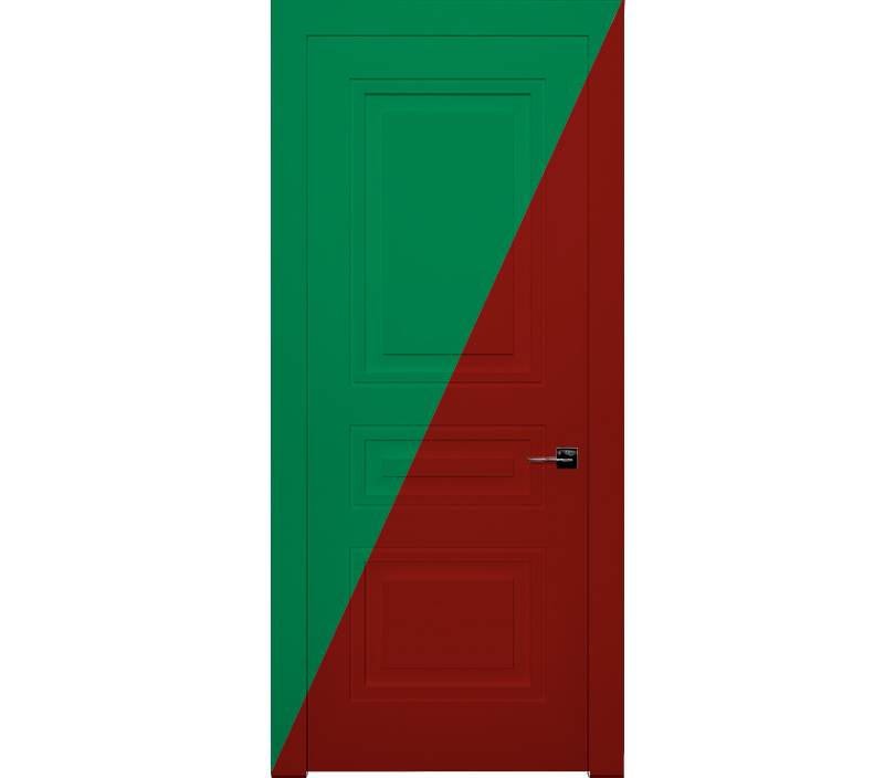 Дверь межкомнатная глухая в эмали Гранада ДГ3 зеленая