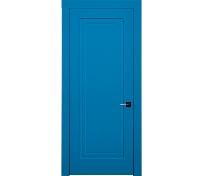 Дверь межкомнатная глухая Милан ДГ1 голубая