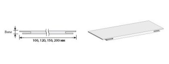 Добор "Т" 2070*120*8 Casablanca (для стальных дверей)