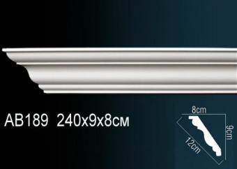 Карниз гладкий AB189