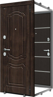 Для 4-х стальных дверей Тип-1 (цвет Ф-01 (Дуб))